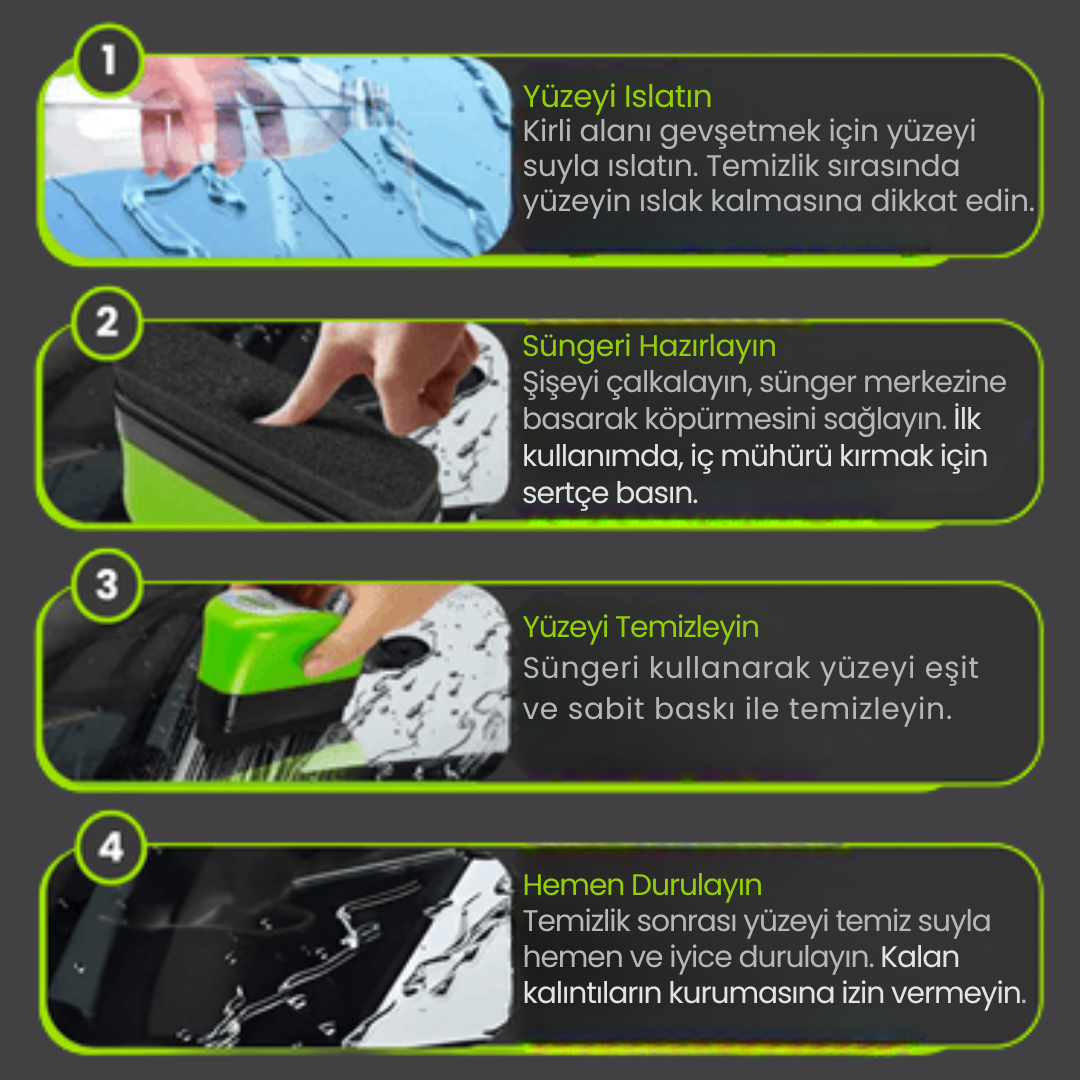 TemizVision™ Su İtici Sünger